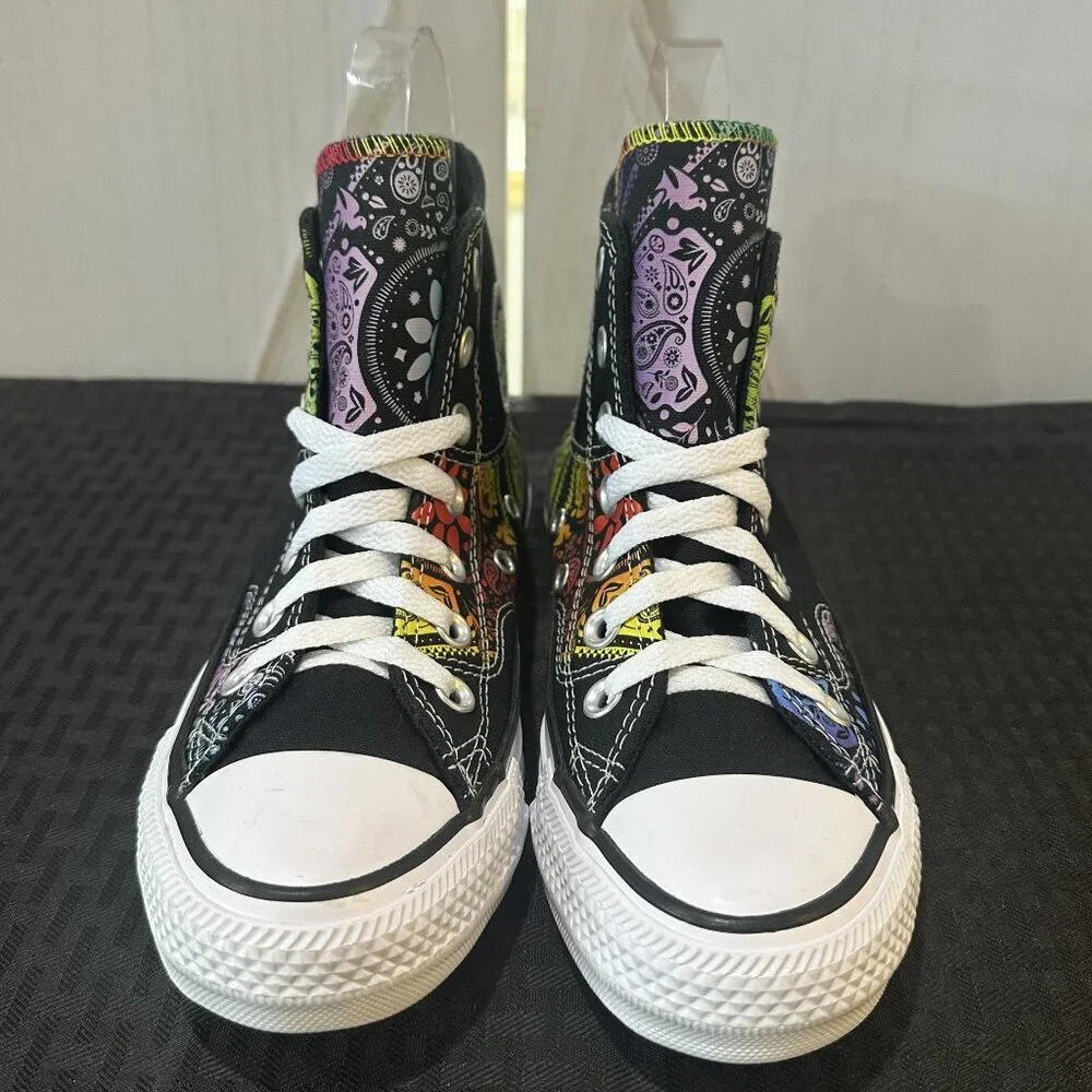 Converse Chuck Taylor All Star Pride Black High Top Sneakers - Picture 6 of 10